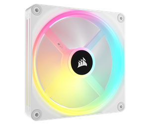 Kabinettvifte - Corsair iCUE LINK QX140 RGB Expansion Fan - White - Kabinettvifte - 140mm - Hvit med RGB-lys - 37 dBA - CO-9051007-WW