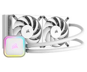 Prosessor-kjøler - Corsair iCUE H100i RGB ELITE - White - CPU Vannkjøling - Max 32 dBA - CW-9060078-WW