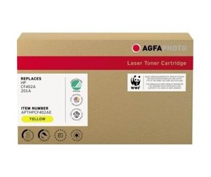 Printertilbehør blekk/toner - Agfa Photo - yellow - compatible - toner cartridge - Laser toner Yellow - APTHPCF402AE