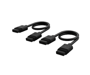 Kabinett-tilbehør - Corsair iCUE LINK Cable 200mm x2 (straight connectors) - CL-9011120-WW