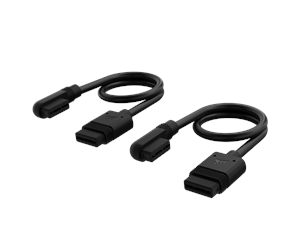 Kabinett-tilbehør - Corsair iCUE LINK Slim Cable 200mm x2 (straight / slim 90° connectors) - CL-9011123-WW