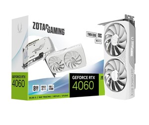 Grafikkort - ZOTAC GeForce RTX 4060 Twin Edge OC White - 8GB GDDR6 RAM - Grafikkort - ZT-D40600Q-10M