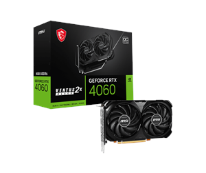 Grafikkort - MSI GeForce RTX 4060 VENTUS 2X BLACK OC - 8GB GDDR6 RAM - Grafikkort - RTX 4060 VENTUS 2X BLACK 8G OC