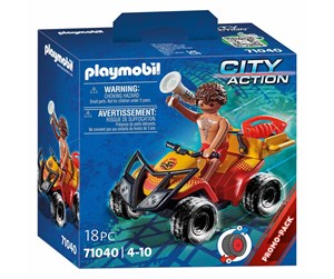 Playmobil - Playmobil City Action - Livredder-firehjuling - 71040