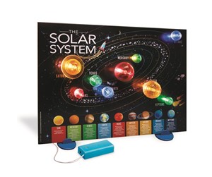 Kreative leker - 4M KidzLabs / 3D solar system light-up poster - 4M-03461