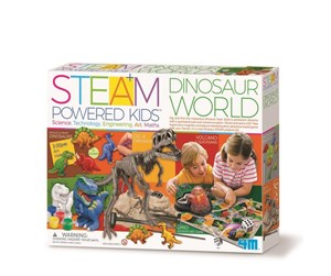 Brettspill & Puslespill - 4M STEAM POWERED KIDS / Dinosaur World - 4M-05540