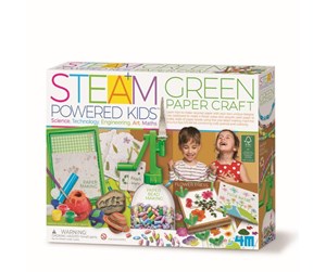 Kreative leker - 4M STEAM POWERED KIDS / Green Paper craft - 4M-05542