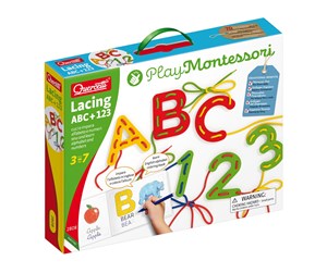 Babyleker - Quercetti Play Montessori Lacing ABC + 123 - QU-2808