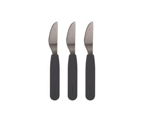 Babyutstyr - Filibabba Silicone knife 3-pack - Stone grey - FI-SI004