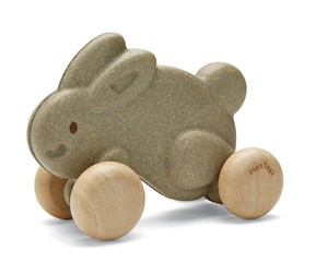 Babyleker - PLANTOYS Push along bunny - grey - PT-5733