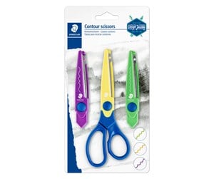 Skrivebordstilbehør - Staedtler Contour scissors set 3x DJ BK - 965-S BK-C