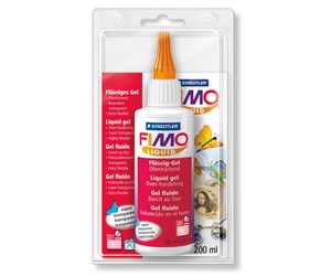 Hobbyartikler - Staedtler Deco gel fimo liquid 200ml translu - 8051-00 BK