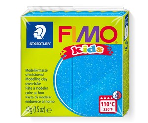 Hobbyartikler - Staedtler Mod. clay fimo kids blue glitter - 8030-312