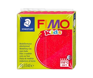 Hobbyartikler - Staedtler Mod. clay fimo kids red glitter - 8030-212