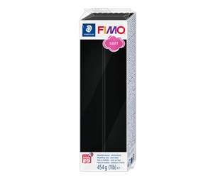 Hobbyartikler - Staedtler Mod. clay fimo soft 454g black - 8021-9