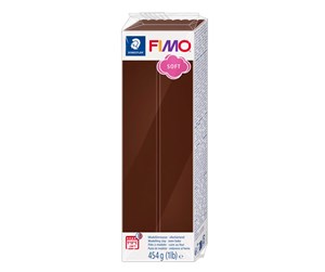 Hobbyartikler - Staedtler Mod. clay fimo soft 454g chocolate - 8021-75