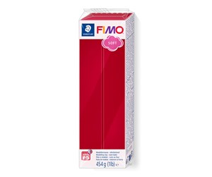 Hobbyartikler - Staedtler Mod. clay fimo soft 454g cherry red - 8021-26