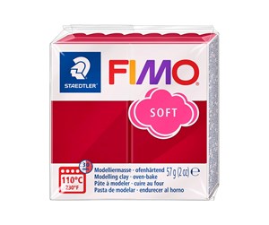 Hobbyartikler - Staedtler Mod. clay fimo soft cherry red - 8020-26