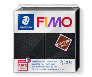 Hobbyartikler - Staedtler Mod. clay fimo leath.-ef. black - 8010-909