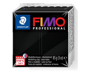 Hobbyartikler - Staedtler Mod. clay fimo prof 85g black - 8004-9