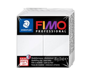 Hobbyartikler - Staedtler Mod. clay fimo prof 85g white - 8004-0