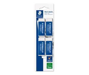 Skrive- & Tegneverktøy - Staedtler Eraser Mars plastic 4pcs blister - 52650BK4DA