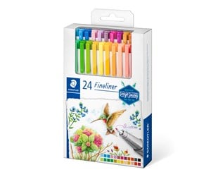 Skrive- & Tegneverktøy - Staedtler Fineliner triplus 24pc Design J. - 334 C24-C