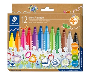 Skrive- & Tegneverktøy - Staedtler Fibre-tip Noris jumbo 10pcs - 328-B C12