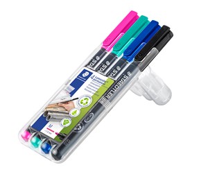 Skrive- & Tegneverktøy - Staedtler Universal pen Lumo M perm 4pcs Box - 317 WP4-1