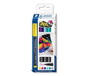 Skrive- & Tegneverktøy - Staedtler Universal pen Lumocolor M per 6pcs - 317 C6