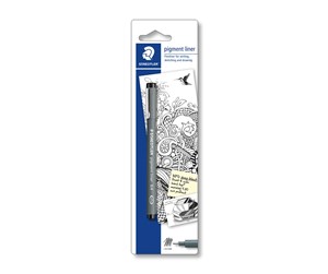 Skrive- & Tegneverktøy - Staedtler pigment liner black 0.4mm - 30804-9BKD