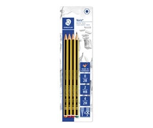 Skrive- & Tegneverktøy - Staedtler Pencil Noris B-HB-H x4 bc 100% PEFC - 120-S BK4D