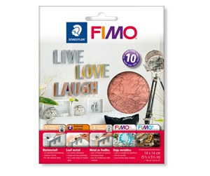 Hobbyartikler - Staedtler Accessory fimo Leaf metal copper 10 - 8781-26