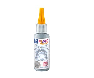 Hobbyartikler - Staedtler Deco gel fimo liquid 50ml silver - 8050-81