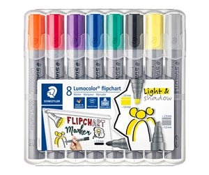 Skrive- & Tegneverktøy - Staedtler Flipchart marker Lumocolor 8pcs.box - 356 SWP8