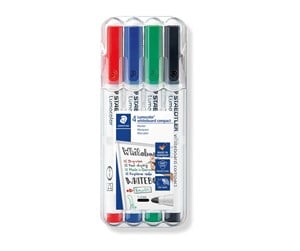 Skrive- & Tegneverktøy - Staedtler Whiteboard marker Lumo.com 4pcs box - 341 WP4