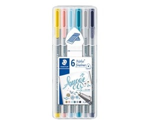 Skrive- & Tegneverktøy - Staedtler Fineliner triplus Hygge 6pcs - 334SB6CS12