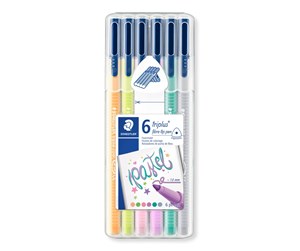 Skrive- & Tegneverktøy - Staedtler FibreTip pen triplus col.p.6pcs.box - 323SB6CS01