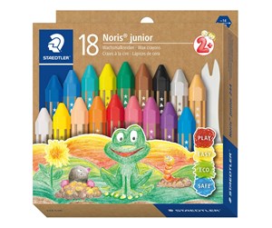 Skrive- & Tegneverktøy - Staedtler Wax crayon Noris junior 18pcs box - 224 C18