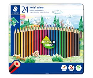 Skrive- & Tegneverktøy - Staedtler Col. pencil Noris c. 24pc 100% PEFC - 185 M24