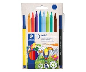 Skrive- & Tegneverktøy - Staedtler Fibre-tip pens Noris 10pcs wallet - 326 C10