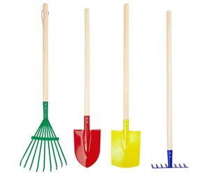 Utendørsleker - Small Foot - Wooden Children's Garden Tools 4dlg. - 10838