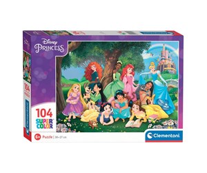 Puslespill - Clementoni Jigsaw Puzzle - Disney Princess 104st. Gulv - 25743