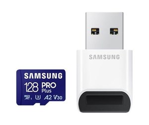 Minnekort - Samsung PRO Plus SD + USB Card Reader - 180MB/s - 128GB - MB-MD128SB/WW