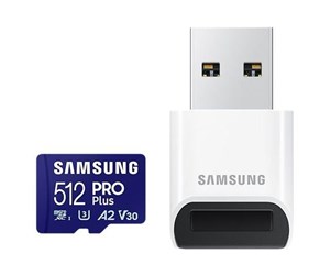 Minnekort - Samsung PRO Plus SD + USB Card Reader - 180MB/s - 512GB - MB-MD512SB/WW