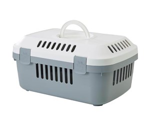 Smådyr - Savic Discovery compact pet carrier 33x48x23 cm white/grey - K3226K