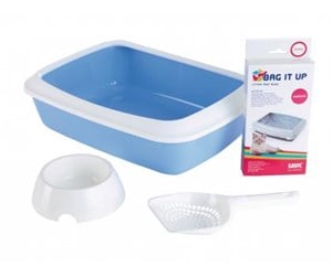 Katt - Savic Iriz Starter Kit Litter Tray 42x31x12.5cm Blue/White - K2002L