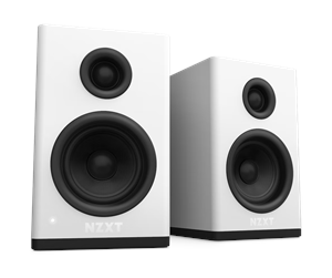 Høyttalere - PC - NZXT Relay Desktop PC Speakers - White - 2.0 kanaler - Hvit - AP-SPKW2-EU