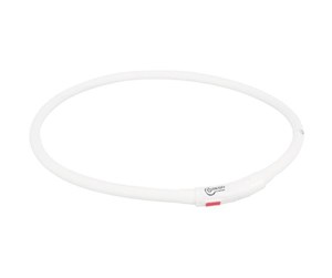 Hund - Trixie USB Flash Light Ring XS–XL: 70 cm/ø 10 mm. White - TX12641