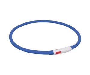 Hund - Trixie USB Flash Light Ring XS–XL: 70 cm/ø 10 mm. Royal Blue - TX12642